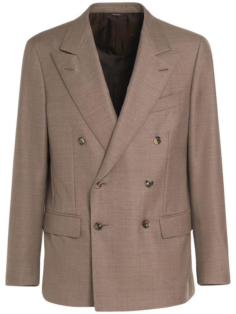 LORO PIANA Milano Double Breasted Wool Jacket