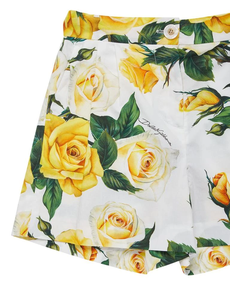 Dolce & Gabbana Flower Printed Cotton Shorts 1
