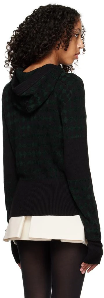 Maximilian Davis Black & Green Harlequin Hoodie 3