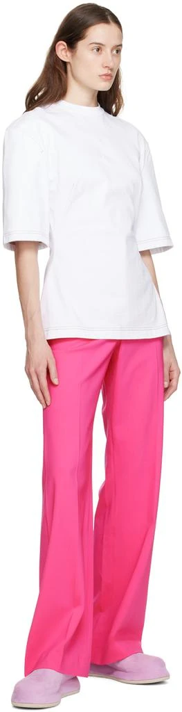 Jacquemus White Le Raphia 'Le T-Shirt Camisa' T-Shirt 4