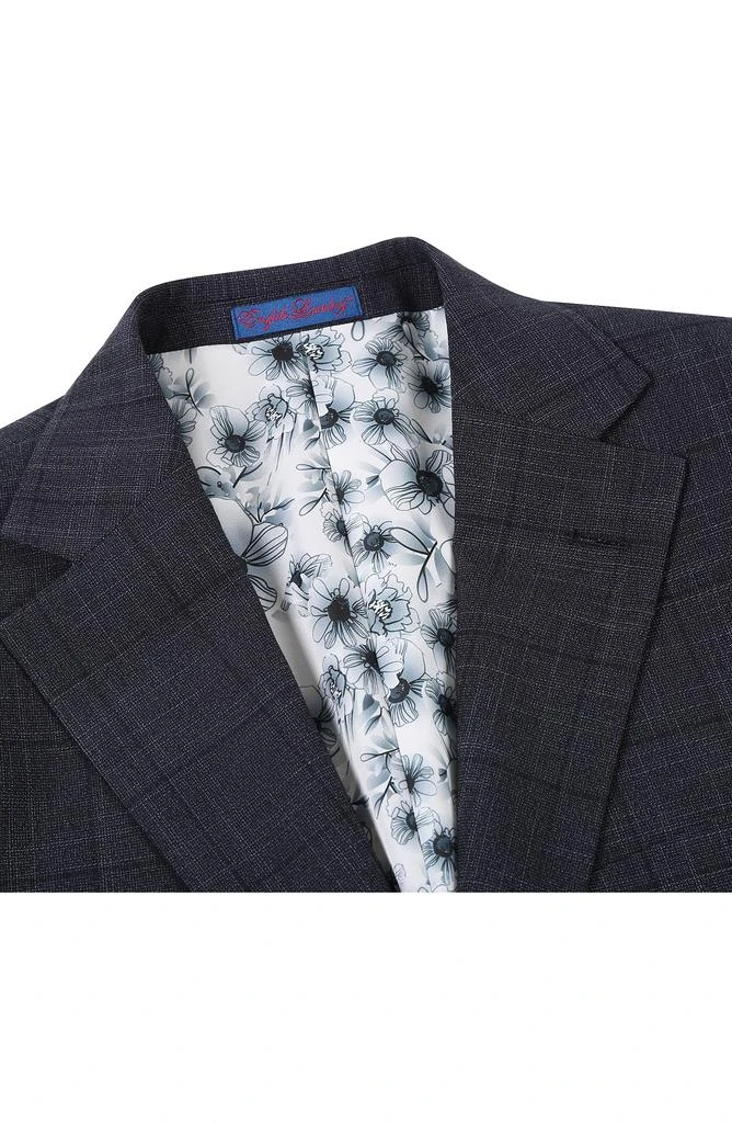English Laundry Plaid Trim Fit Notch Lapel Two-Piece Suit 6