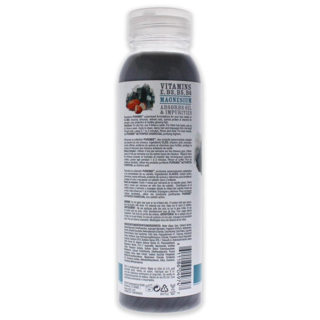 Rusk Puremix Activated Charcoal Purifying Conditioner by  for Unisex - 12 oz Conditioner