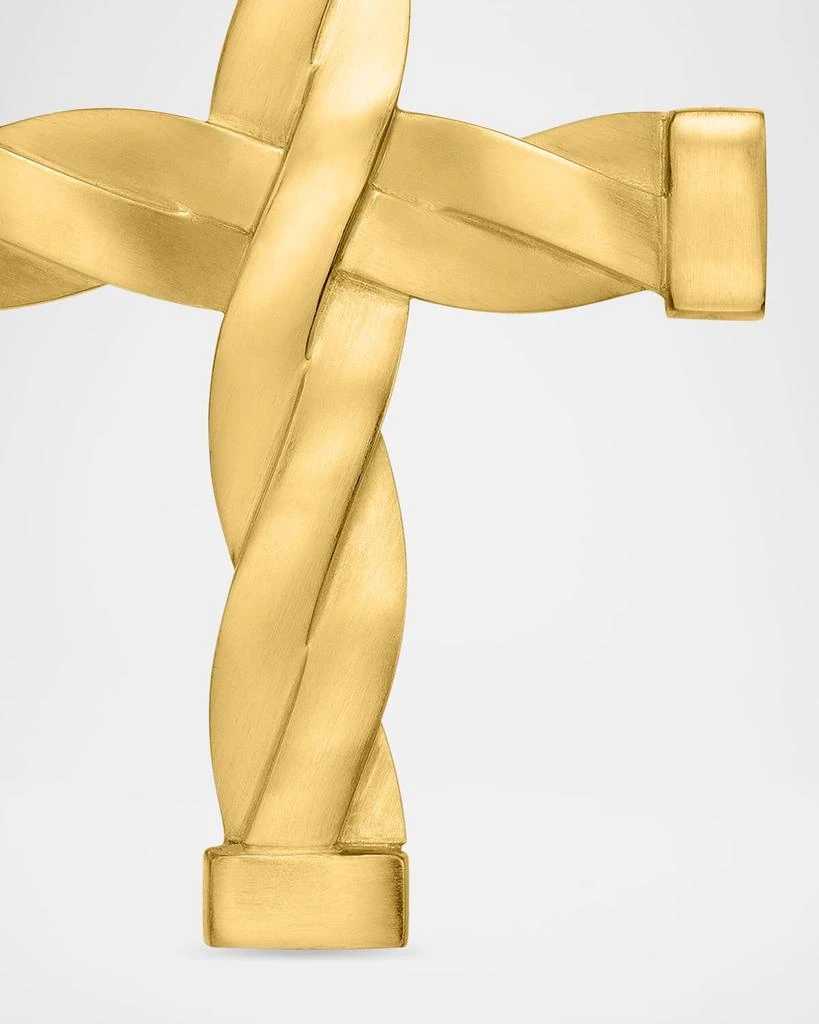 David Yurman DY Helios Cross Pendant in 18K Gold, 36mm 4