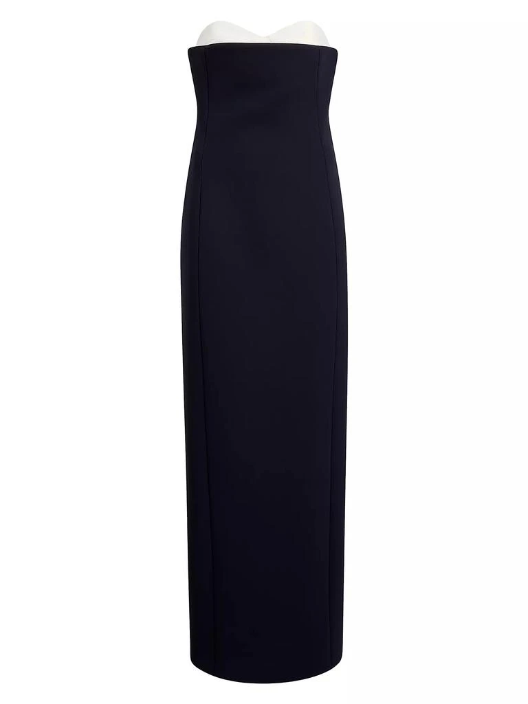 Khaite Yael Crepe Strapless Gown 1