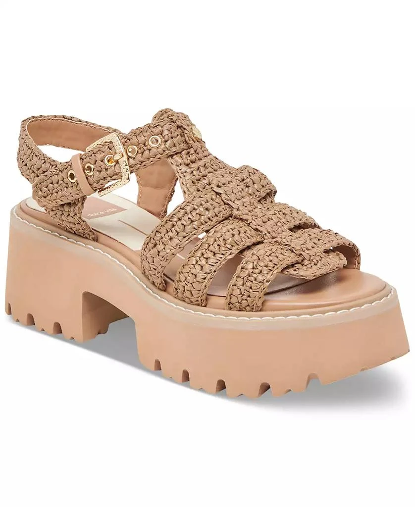 Dolce Vita Women's Latice Peep-Toe Fisherman Sandals 1
