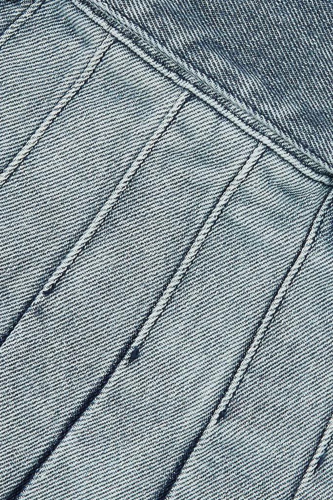 Dion Lee Belted pleated denim mini skirt 4