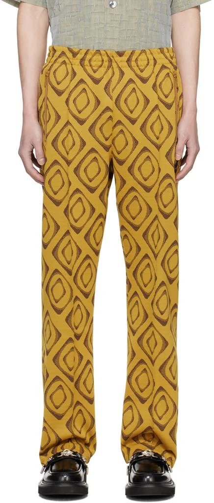 NEEDLES Yellow Drawstring Track Pants - Joggers - BeyondStyle
