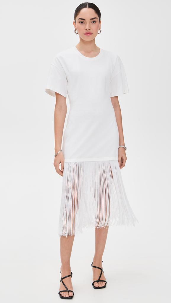 Pixie Market Fringe Cotton Tee Dress