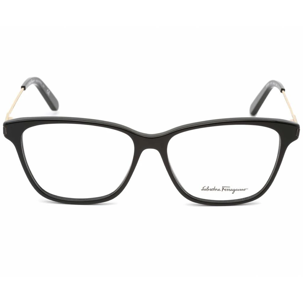 Salvatore Ferragamo Salvatore Ferragamo Women's Eyeglasses - Black Rectangular Plastic Frame | SF2851 001 2