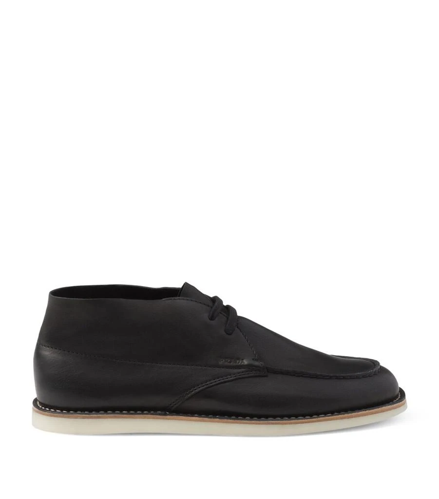 Prada Nappa Leather Chukka Boots 1