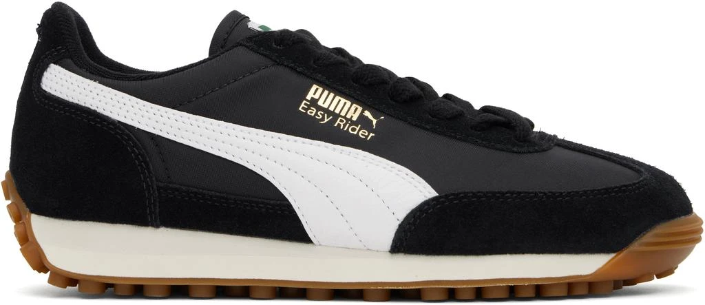 Puma Black & White Easy Rider Vintage Sneakers 1