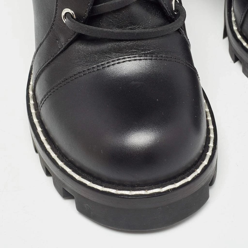 Louis Vuitton Louis Vuitton Black Leather Star Trail Block Heel Ankle Boots Size 39 8