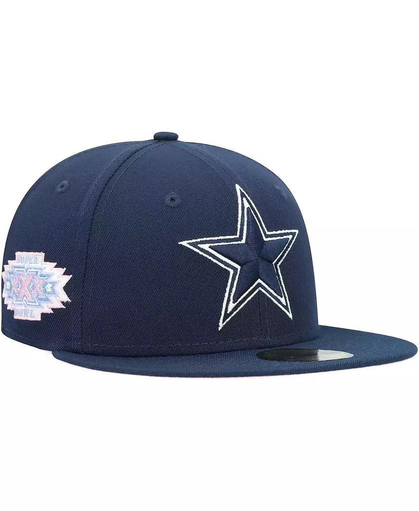 New Era Men's Navy Dallas Cowboys Super Bowl XXX Pop Sweat 59FIFTY Fitted Hat