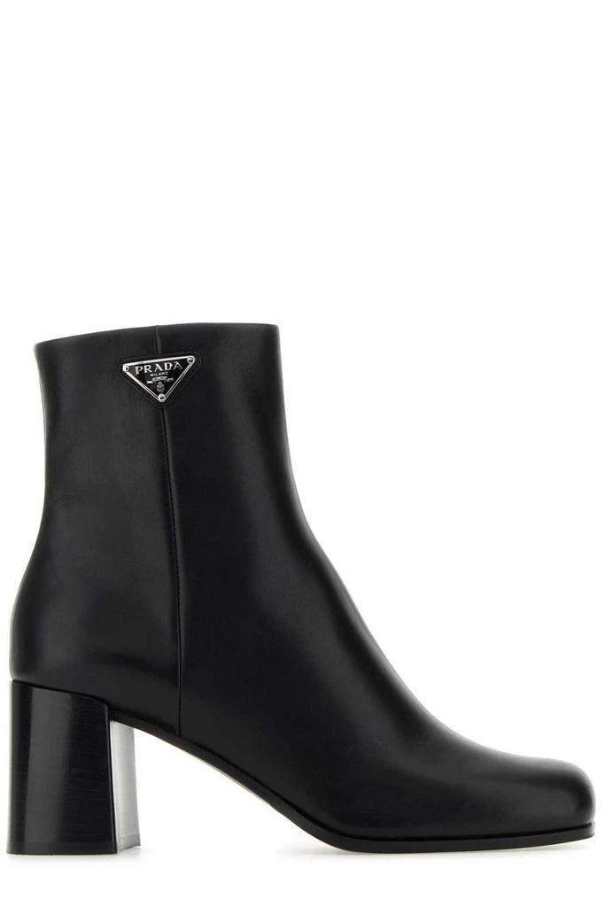 Prada Prada Logo-Plaque Ankle Boots 1