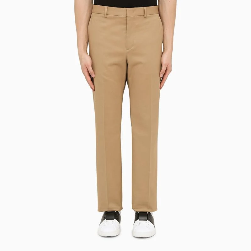 Valentino Beige cotton regular trousers 1