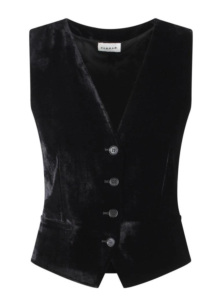 Parosh Velvet Gilet 1