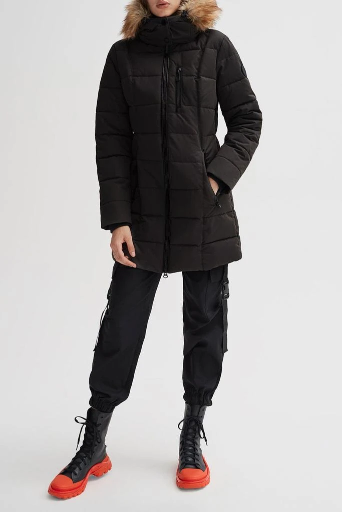 NOIZE Hannah Faux Fur Trim Hooded Parka 1