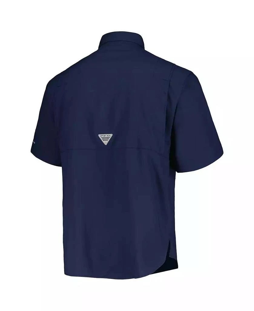 Columbia Men's Navy Atlanta Braves Tamiami Omni-Shade Button-Down Shirt 2