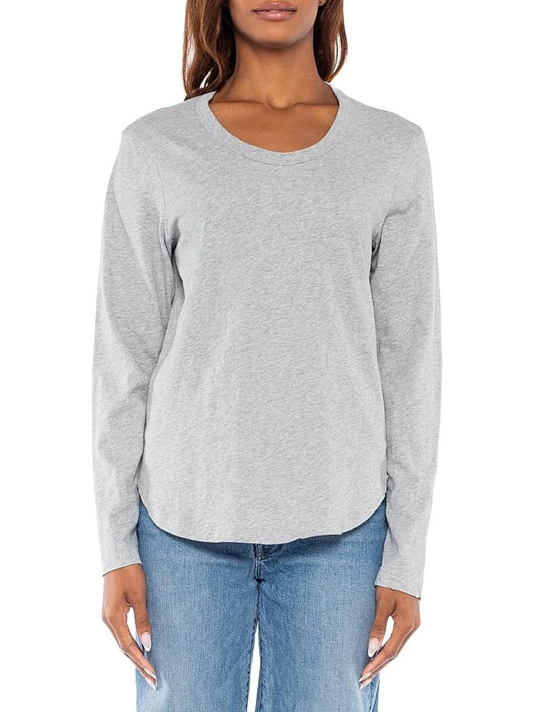Wilt Shrunken Crew Long Sleeve Shirttail Slub Tee 3