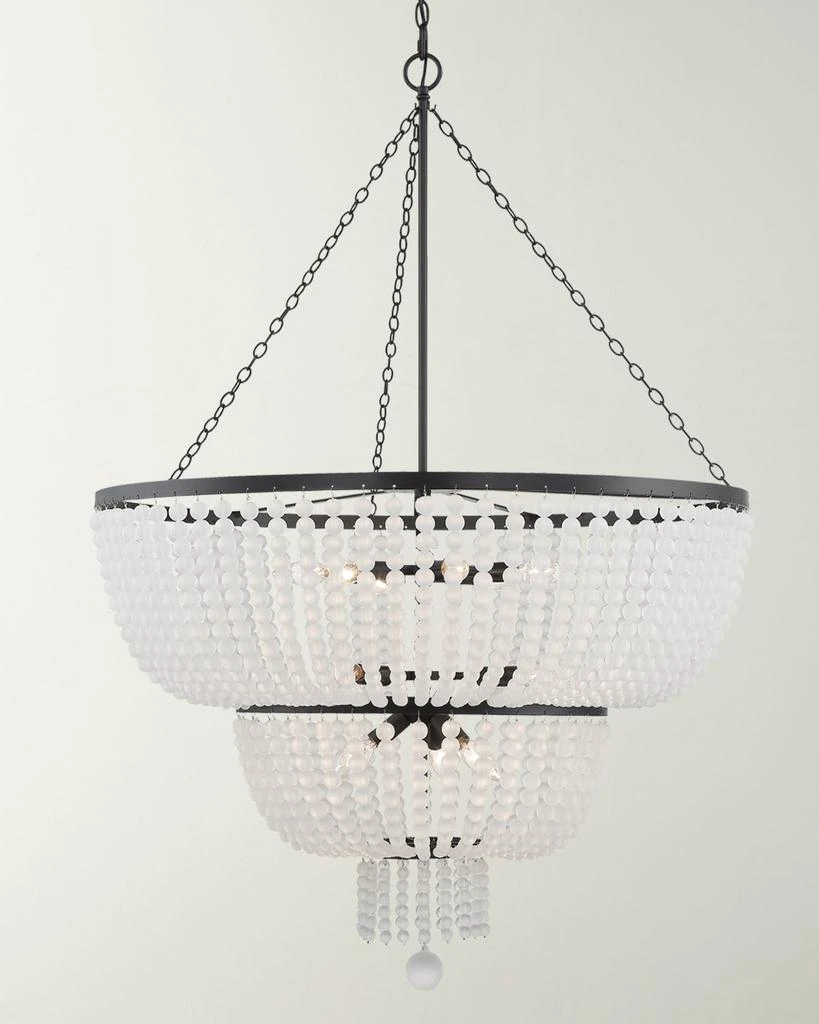 Crystorama Rylee 12-Light Matte Black Chandelier 1