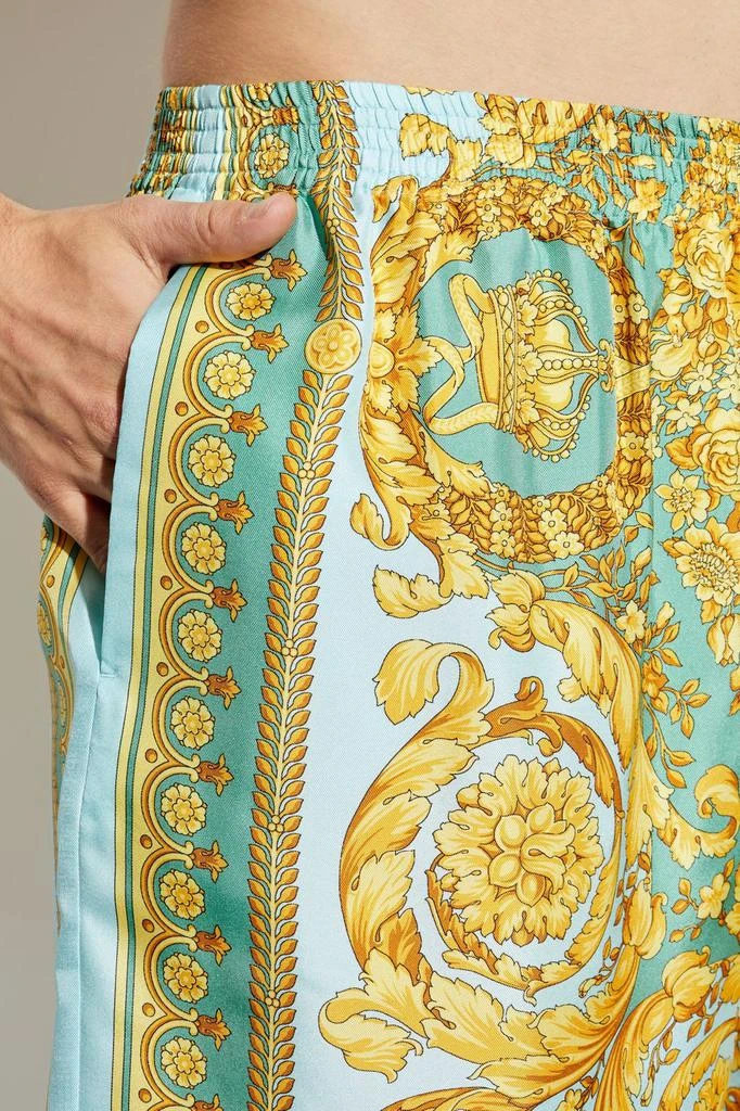 Versace Versace Barocco Printed Elasticated Waistband Shorts 4