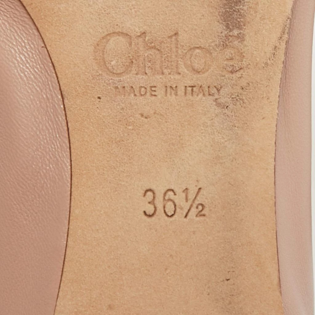 Chloé Chloe Dusty Pink Leather Scallop Lauren Ballet Flats Size 36.5 7