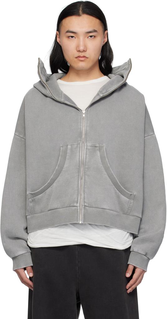Entire Studios Gray Full Zip Hoodie