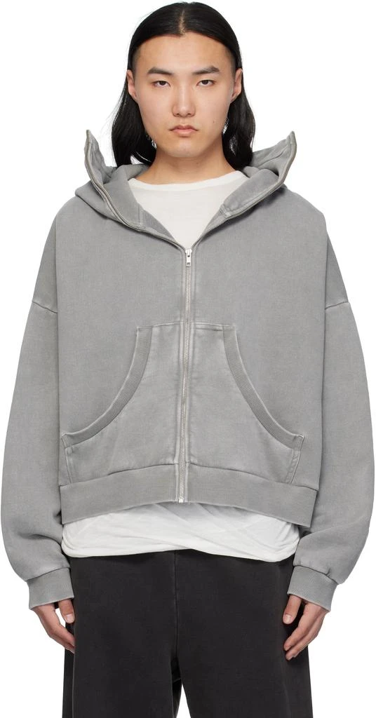 Entire Studios Gray Full Zip Hoodie 1