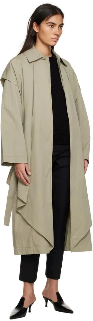 Totême Beige Layered Trench Coat 4