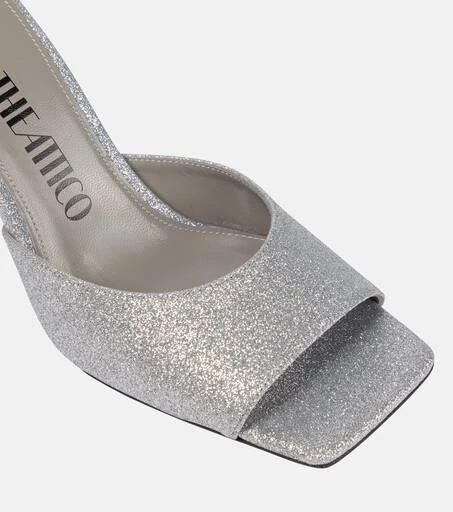 The Attico Piper 85 glitter-embellished sandals 6