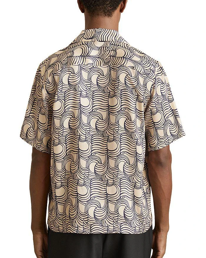 REISS Printed Camp Shirt 3