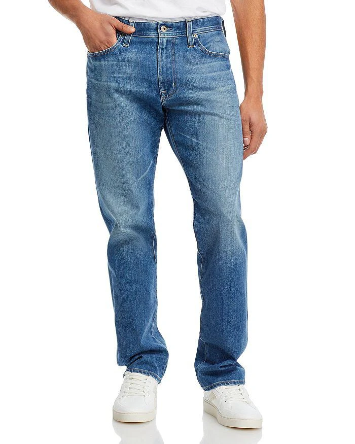 AG Everett Slim Straight Fit Jeans in Runyon Blue 1