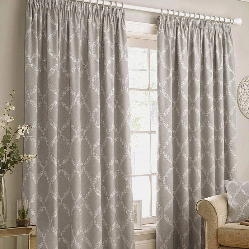 Paoletti Paoletti Olivia Pencil Pleat Curtains (Gray) (90in x 72in) (90in x 72in) 90IN X 72IN 1