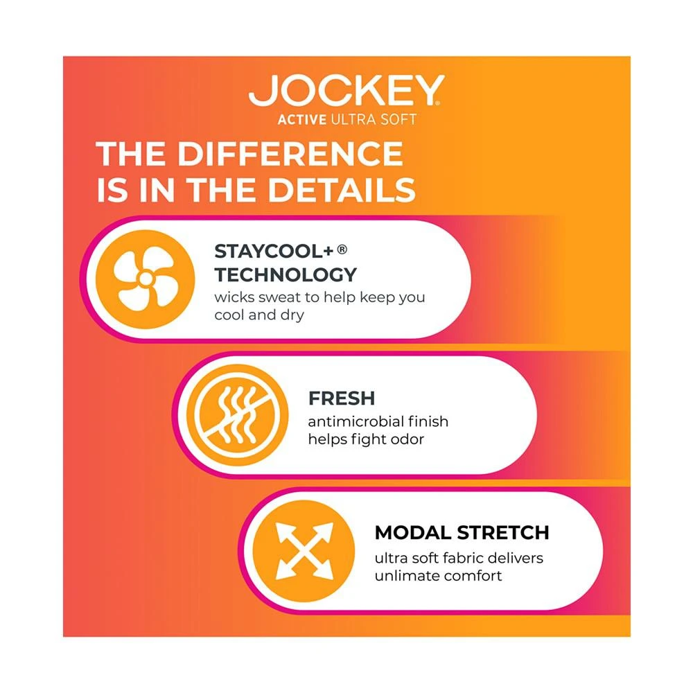 Jockey Active Ultra Soft Modal 6" Boxer Brief 4