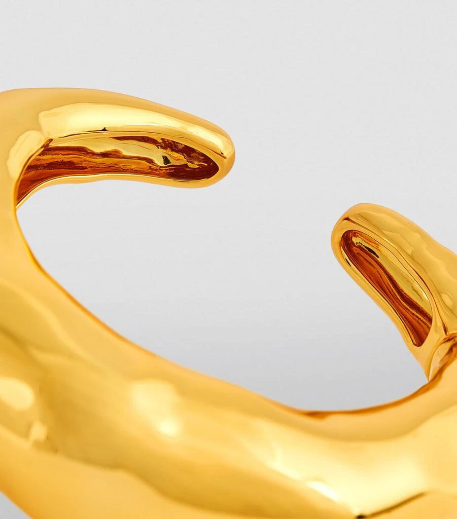 Alexis Bittar Gold-Plated Molten Hinge Cuff Bracelet 6