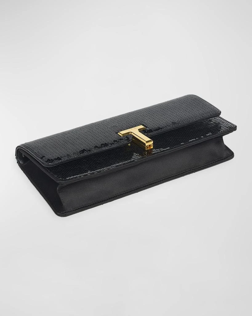 Tom Ford Wallis Sequined Squared Clutch Bag 2