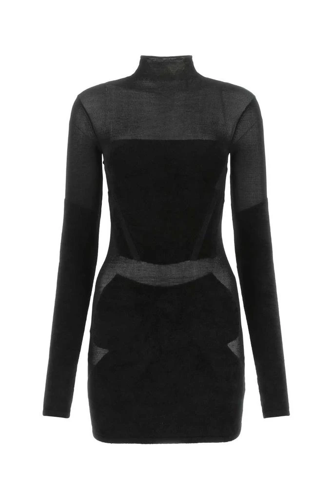Dion Lee Dion Lee Chenille Intarsia Long-Sleeved Mini Dress 1