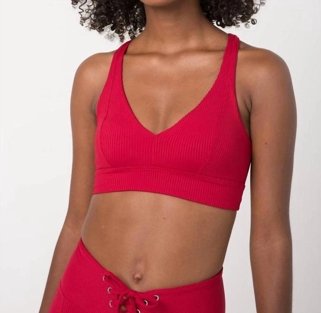 Year Of Ours Year Of Ours - Veronica V Ribbed Sports Bra 2