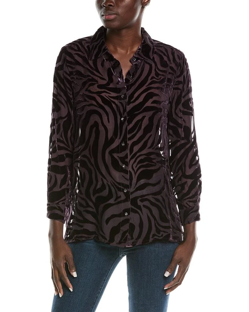 Johnny Was Johnny Was Petite Twilight Silk-Blend Shirt 1