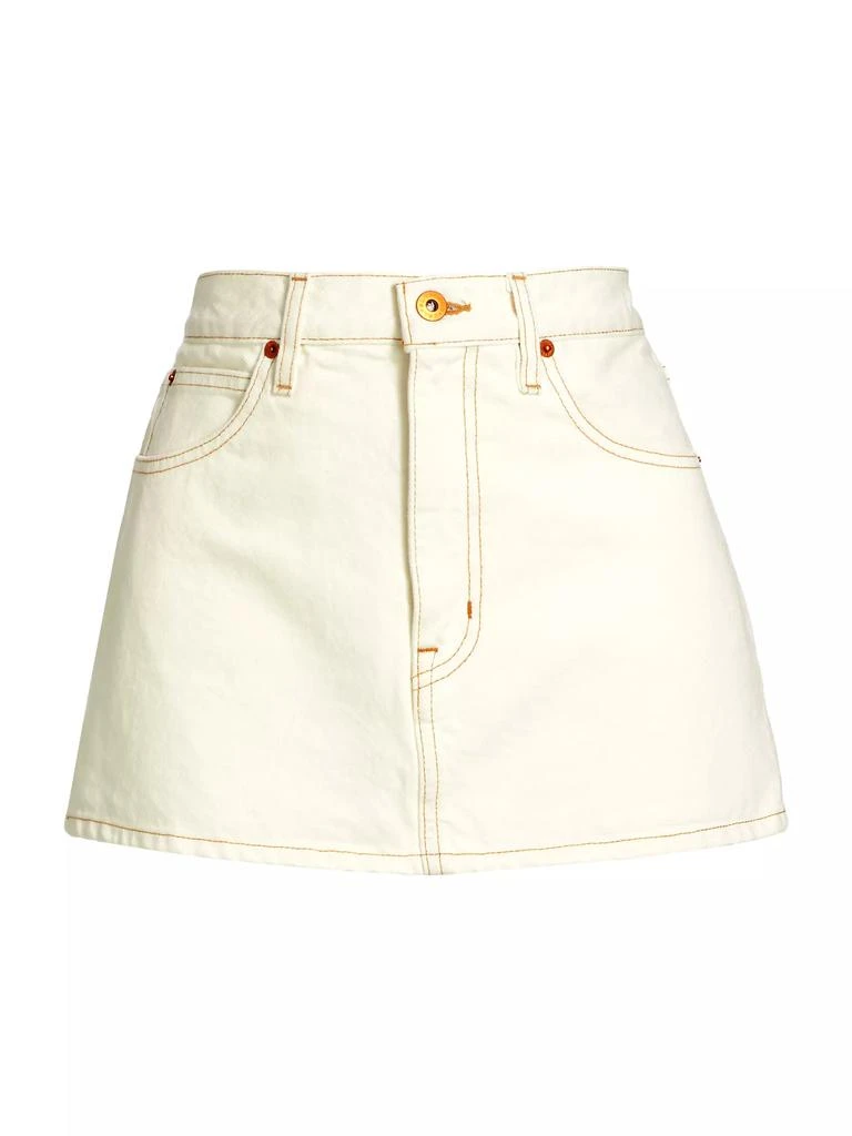 SLVRLAKE Cotton Twill Five-Pocket Miniskirt 1