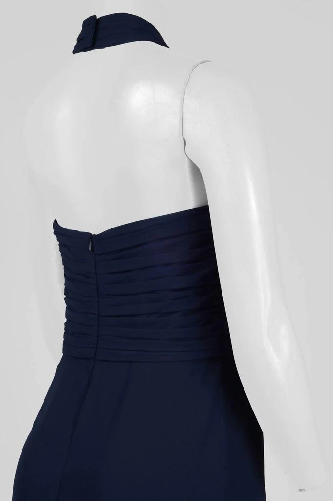 Monique Lhuillier Monique Lhuillier - Halter Neck Ruched Evening Dress 2