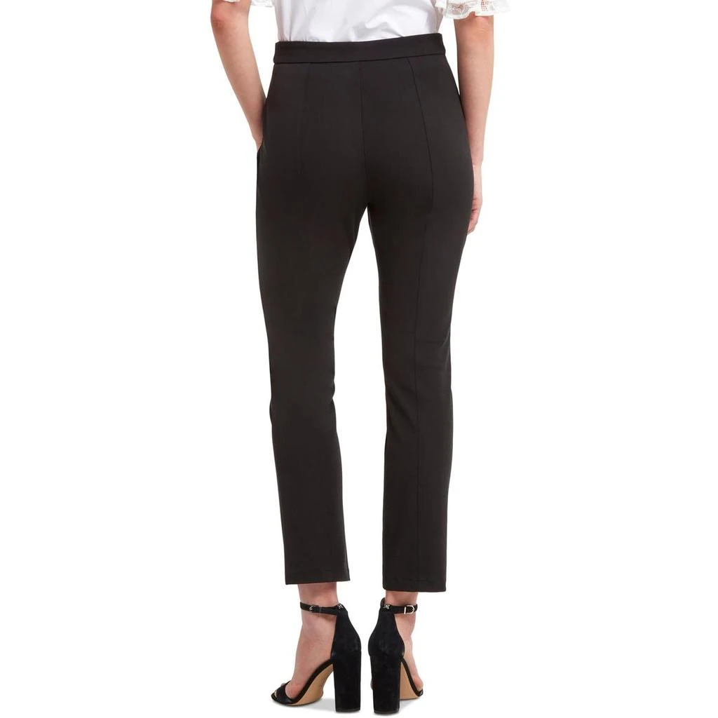 H Halston Womens Belted Work Straight Leg Pants 3