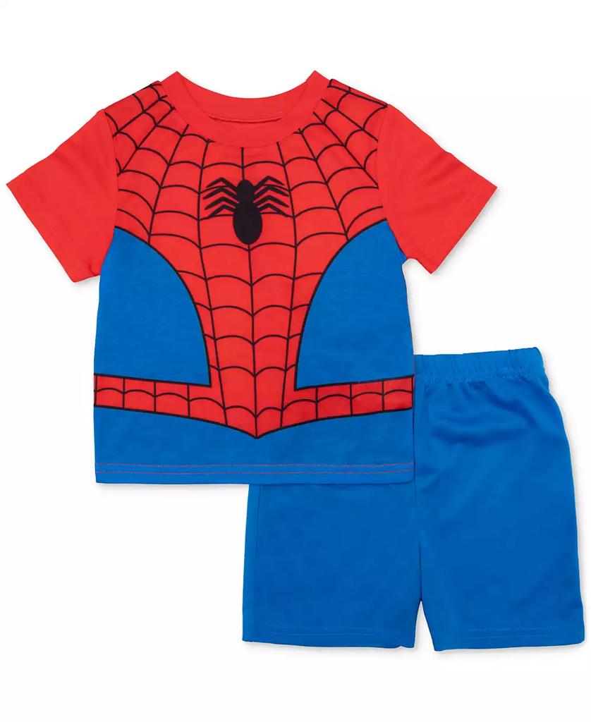 Spider-Man Toddler Boys Short-Sleeve Top & Shorts Pajamas, 2 Piece Set