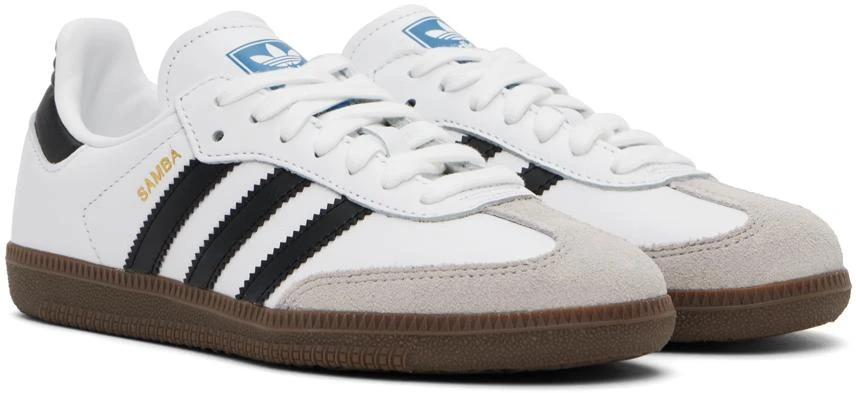 adidas Originals White Samba OG Sneakers 4