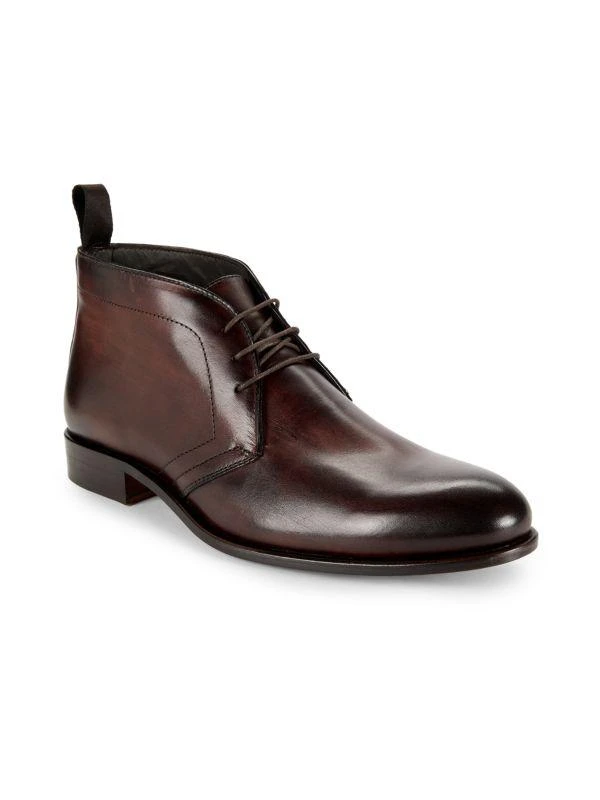 Saks Fifth Avenue Men\'s 12M Black Leather Chukka Boots Classic Dress Shoes EUC Saks Fifth Avenue Boots for Men - Sale up to 53% off - SoPicks main image 2