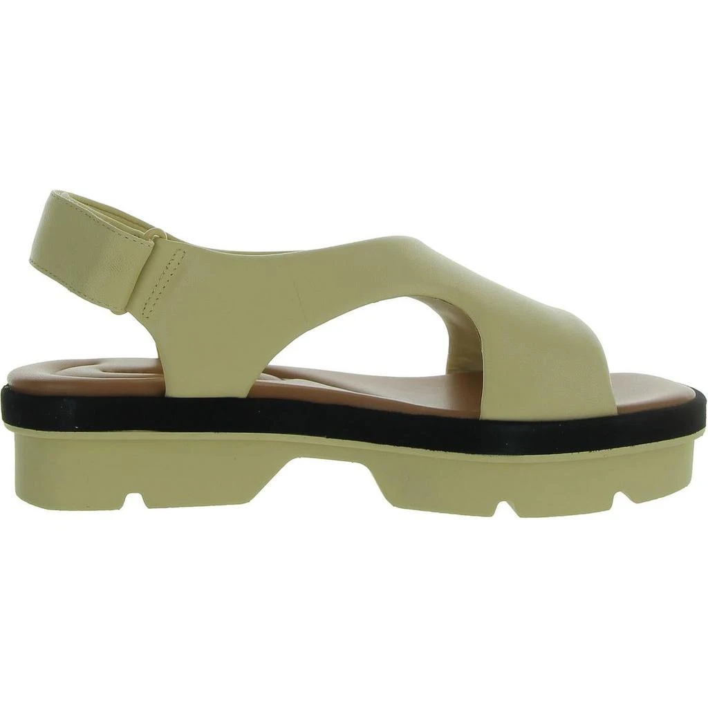Vince Bilbao Womens Faux Leather Open Toe Slingback Sandals 6