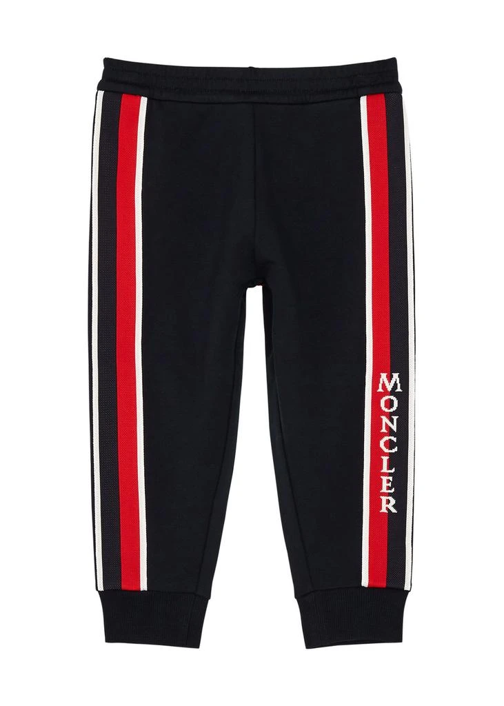 Moncler KIDS Striped logo stretch-cotton sweatpants  1