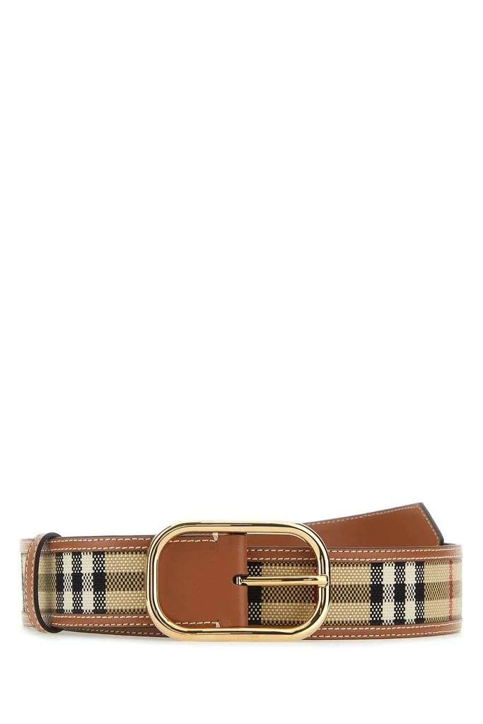 Burberry Burberry Checked Pattern Buckle Belt 1