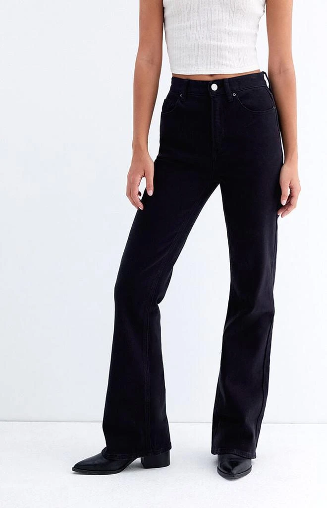 PacSun Stretch Black High Waisted Bootcut Jeans 1