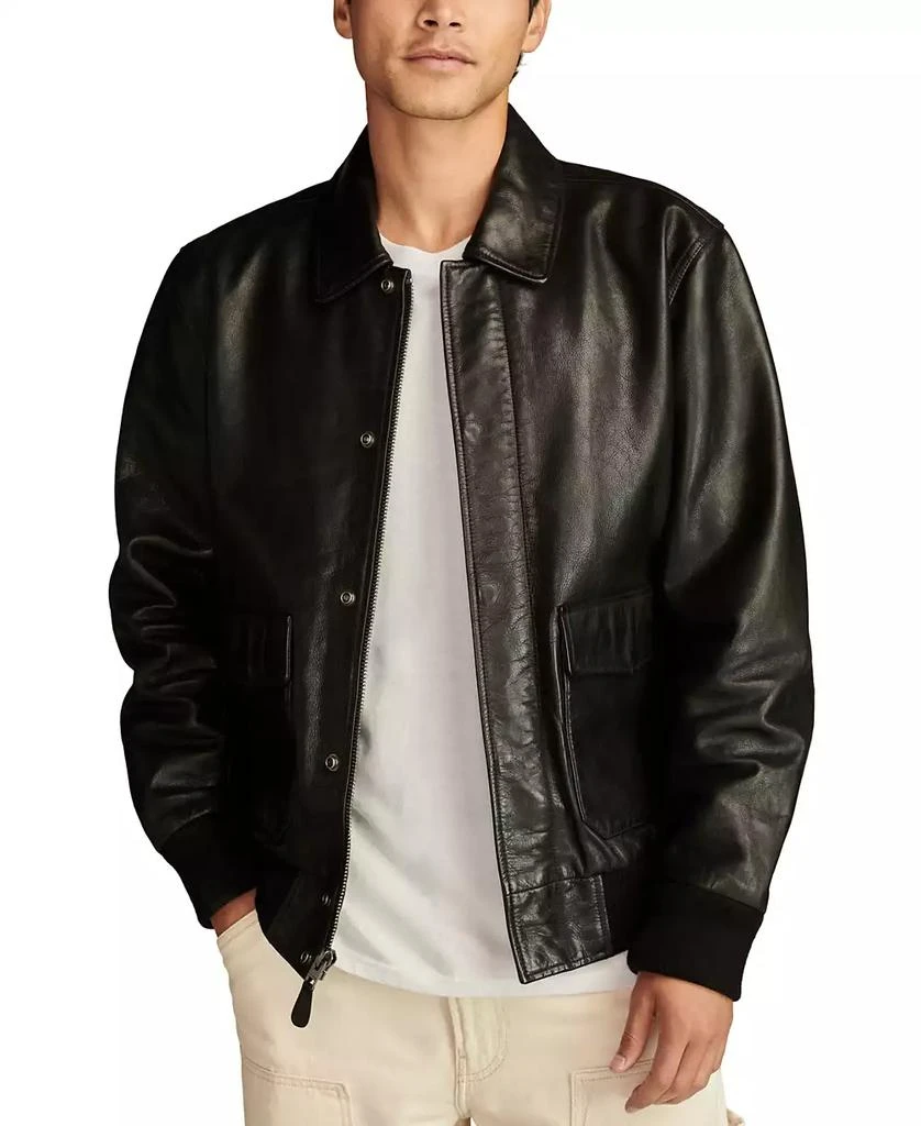 Lucky Brand Men's G15 Leather Flight Jacket 1